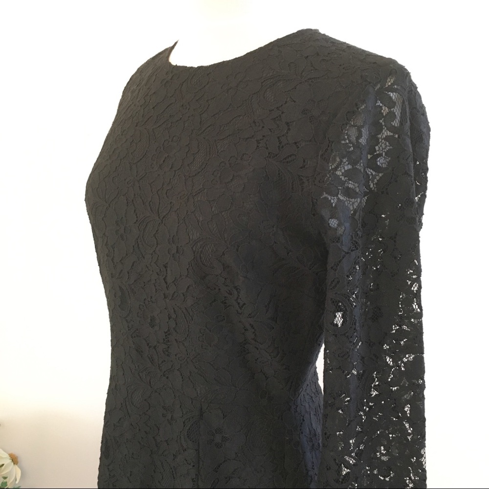 J. Crew Black Floral Lace Dress - Picture 9 of 12